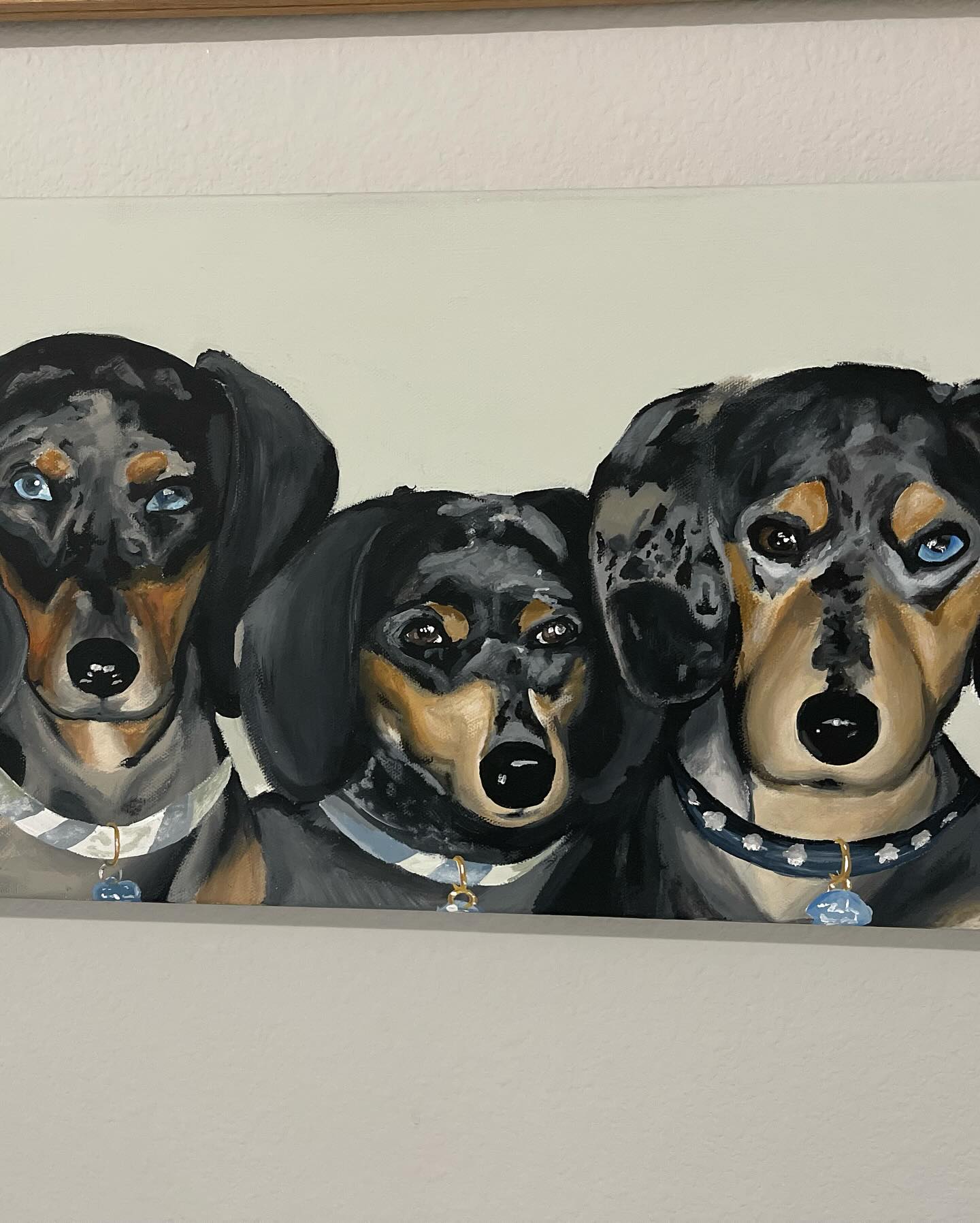 The Classic Lou Portrait- Custom, hand-painted pet portrait