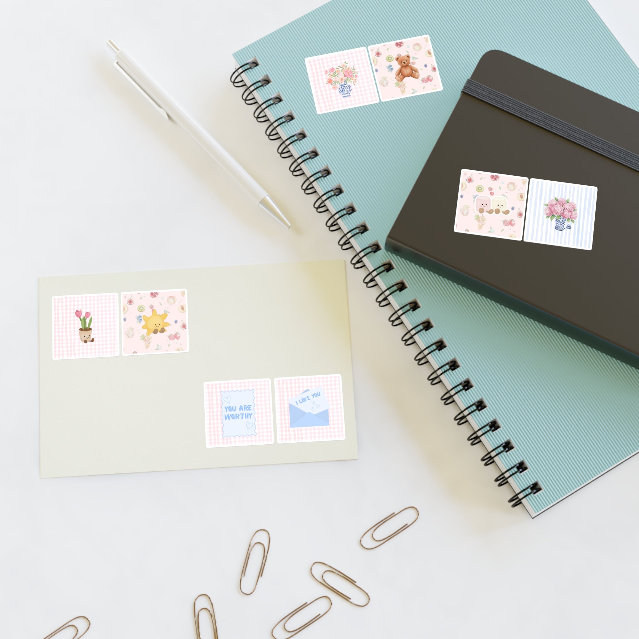 Lovely & Floral Sticker Sheet - 8 Count