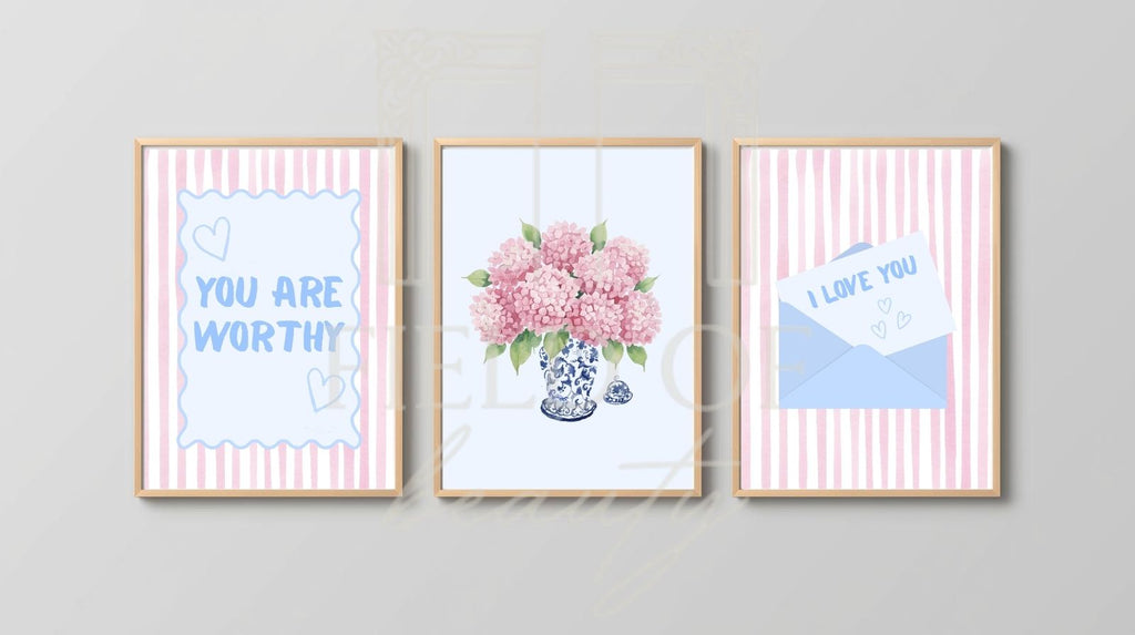 Worthy & Lovely - Digital Prints, Set of 3